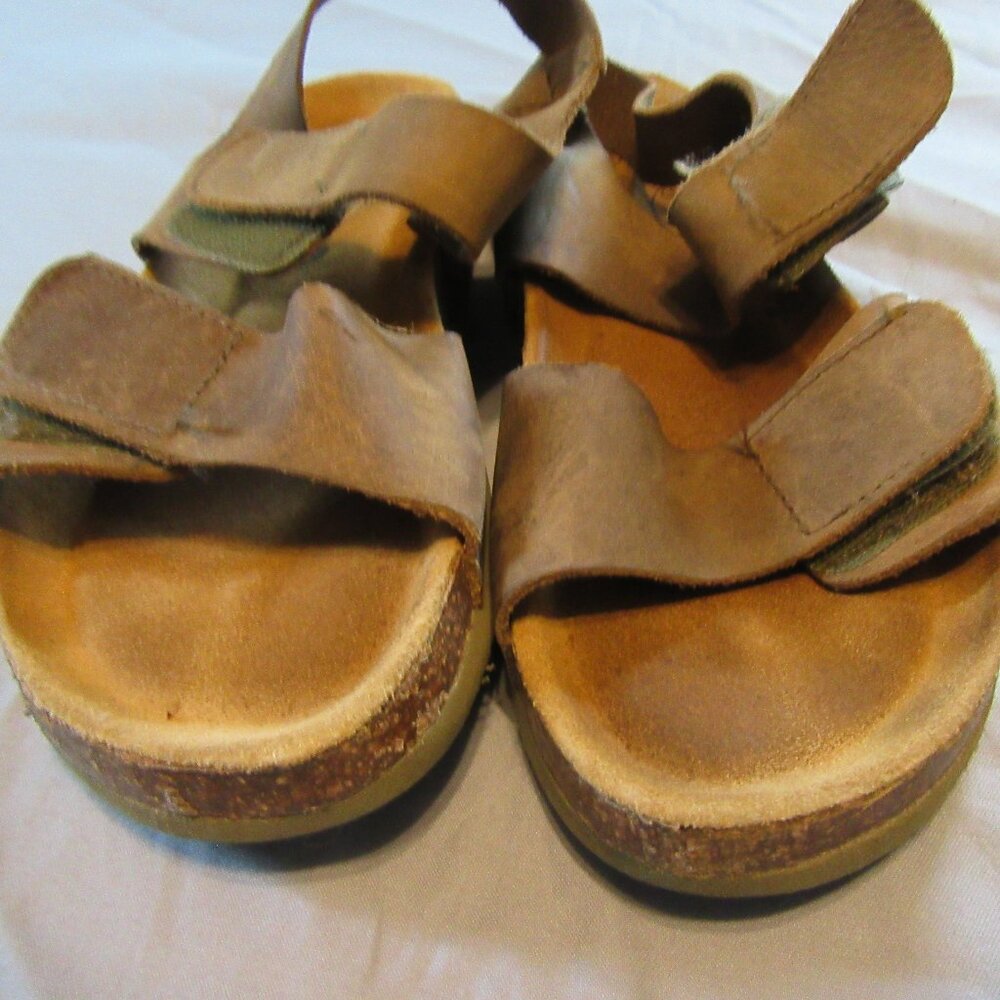 Plakton Womens Made in Spain Strap Sandals Sz 4-4.5 / 35 Tan